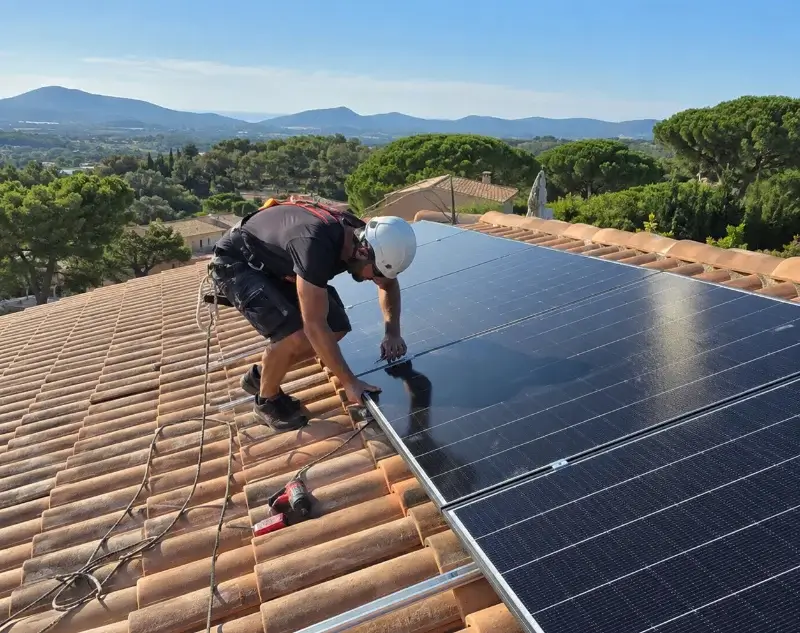 Installateur panneaux solaires Plerguer — pose photovoltaïque sur toiture