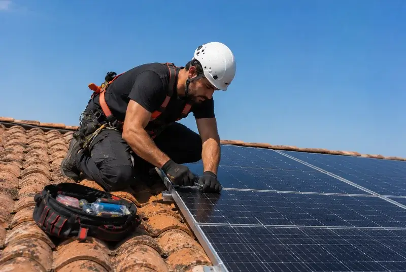 Maintenance et monitoring de panneaux solaires à Plerguer